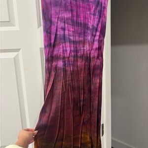 Bella Dahl Pink and Brown Women's Skirt